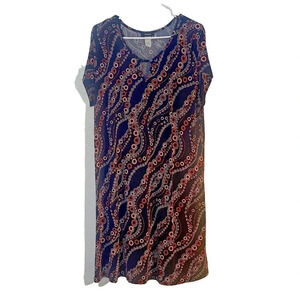 Espresso Womens Shift Dress 2xl Stretchy Light Weight Comfortable